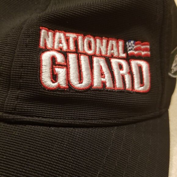 Dale Earnhardt, Jr. National Guard Black Flex HatSpandex mix Chase Authentics - Picture 2 of 7